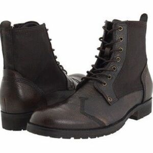 Donald J. Pliner Black  Leather Boots
